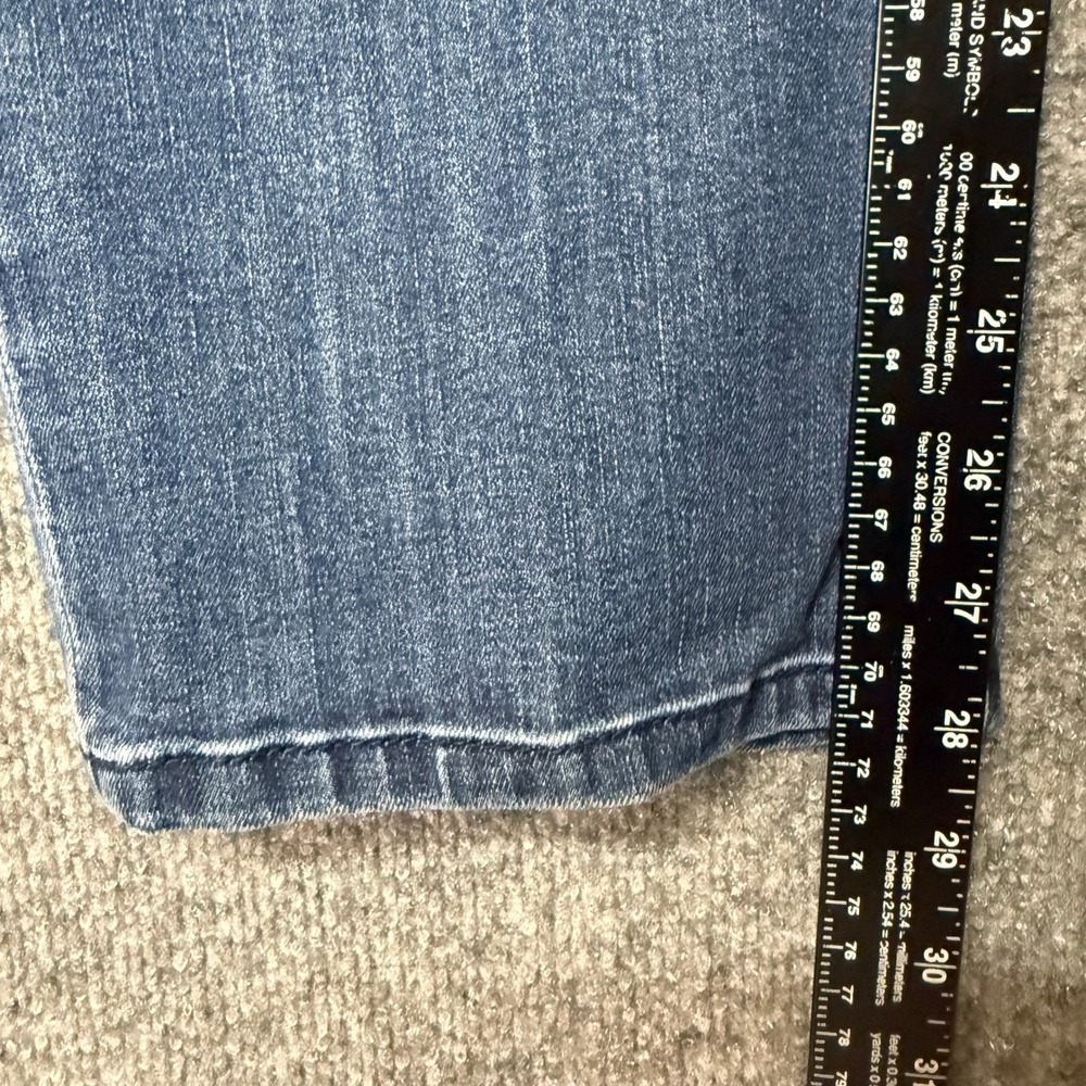 Chicos Platinum Jeans 3 Womens 16 Blue Medium Wash Straight Leg Stretch 40x28 - Picture 7 of 13